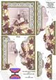 Church Lights on Poinsettia 5in Scallop Top Bottom Stacker