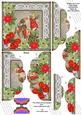Feeding Reindeers Poinsettia 5in Scallop Top Bottom Stacker