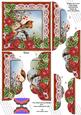 Red Robin Poinsettia 5in Scallop Top Bottom Stacker