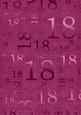 Cerise Metallic 18th Birthday A4 Backing Paper