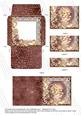 Snowy Village Poinsettia Mini Card Envelope Bottom Stacker
