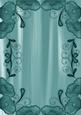Dusky Teal Painted Poppy Swirl Edge A4 Backing Paper