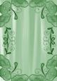 Mint Green Painted Poppy Swirl Edge A4 Backing Paper