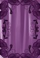 Purple Painted Poppy Swirl Edge A4 Backing Paper