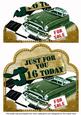 Vintage Green Car 16 Today Giant 8in Scallop Bottom Stacker