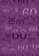 Purple Linen 60 Birthday A4 Backing Paper