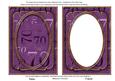 Purple 70th Birthday 7x5in Shaker Frame and Base