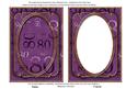 Purple 80th Birthday 7x5in Shaker Frame and Base
