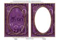 Purple 90th Birthday 7x5in Shaker Frame and Base