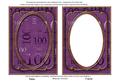 Purple 100th Birthday 7x5in Shaker Frame and Base