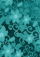 Teal All Over Floral A4 Backing Paper