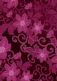 Cerise All Over Floral A4 Backing Paper