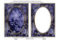 Blue All Over Floral 7x5in Shaker Frame and Base