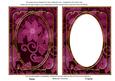 Cerise All Over Floral 7x5in Shaker Frame and Base
