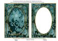 Dusky Teal All Over Floral 7x5in Shaker Frame and Base
