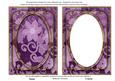 Lilac All Over Floral 7x5in Shaker Frame and Base