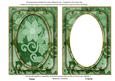 Mint Green All Over Floral 7x5in Shaker Frame and Base