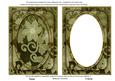 Olive All Over Floral 7x5in Shaker Frame and Base