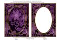 Purple All Over Floral 7x5in Shaker Frame and Base