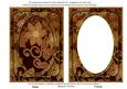 Vintage Tea All Over Floral 7x5in Shaker Frame and Base