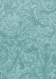 Dusky Teal Vintage Calico Swirl A4 Backing Paper