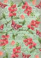 Mint Green Coloured Sweet Pea Stamp A4 Backing Paper