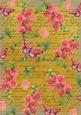 Gold Coloured Sweet Pea Stamp A4 Backing Paper