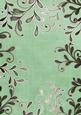 Mid Green Coloured Silver Swirls A4 Backing Paper