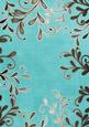 Teal Coloured Silver Swirls A4 Backing Paper