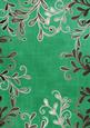 Dark Green Coloured Silver Swirls A4 Backing Paper