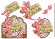 Pink Lily 25 Today Scallop Lace Step by Step Decoupage Sheet