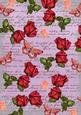 Lilac Rose Vintage Stamp A4 Backing Paper