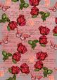 Red Rose Vintage Stamp A4 Backing Paper