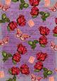Purple Rose Vintage Stamp A4 Backing Paper