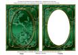 Dark Green Metallic All Over Rose 7x5 Shaker Frame and Base