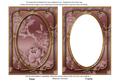 Dusky Pink Metallic All Over Rose 7x5 Shaker Frame and Base