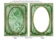 Mint Green Metallic All Over Rose 7x5 Shaker Frame and Base