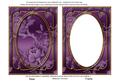 Purple Metallic All Over Rose 7x5in Shaker Frame and Base