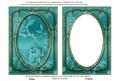 Teal Metallic All Over Rose 7x5in Shaker Frame and Base