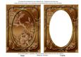 Vintage Tea Metallic All Over Rose 7x5 Shaker Frame and Base