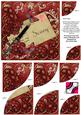 Red Blossom Sorry 6in Duo Corner Stacker