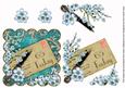 Blue Blossom 65 Today Scallop Postcard Step by Step