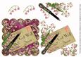 Pink Lily of the Valley Get Well Soon Postcard Step by Step