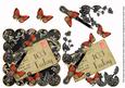Black Blossom Scallop Postcard 103 Today Step by Step