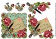 Pink Roses Aqua Your Special Day Postcard Step by Step