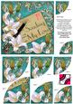 White Lily Teal My Love Postcard 6in Duo Corner Stacker