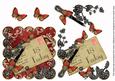 Black Blossom Red 18 Today Scallop Postcard Step by Step