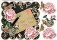 Pink Rose Black 2 Mothers Day Mam 8in Decoupage Topper