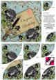 Black Roses Dteal Your Birthday 6in Duo Corner Stacker