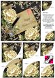 Cream Roses Black Mothers Day 6in Duo Corner Stacker